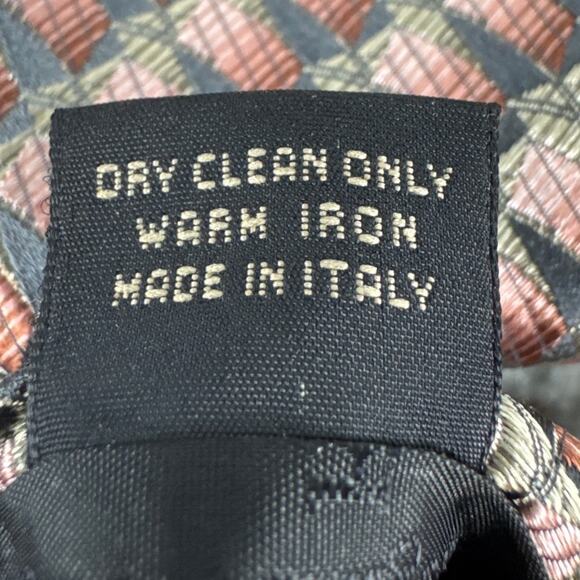 Ermenegildo Zegna 100% Silk Necktie Neutral Fall Winter Colors 59 x 4 Designer - Picture 6 of 7